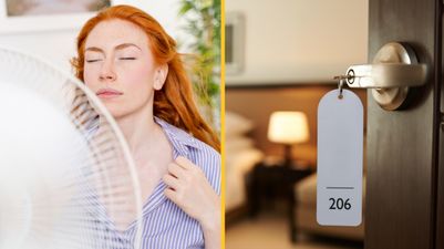 People are booking hotel rooms just for the air con to escape the 40C heatwave on Monday and Tuesday
