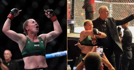 UFC fighter Molly McCann leads crowd in “F**k The Tories” chant