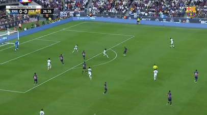 Raphinha scores stunning El Clasico goal as both sets of players clash