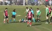 Female referee attacked by male player during amateur game in Argentina