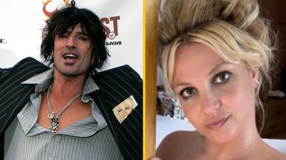 People compare reaction to Tommy Lee’s explicit post with the scrutiny Britney Spears is facing