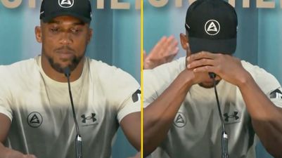 Anthony Joshua explains why he stormed out of the ring in emotional post-fight press conference