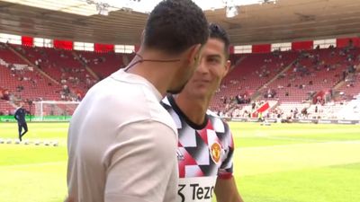 Cristiano Ronaldo stitches up Rio Ferdinand with pre-match prank at Southampton