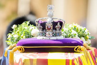 Queen’s corgis brought out to say emotional final goodbye as coffin passes through Windsor Castle