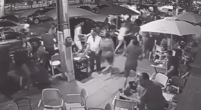 CrossFit group jogging past restaurant sparks mass panic and everyone starts running