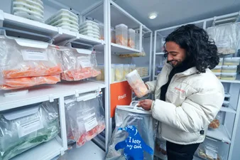 Pop-up store in Shoreditch gives away fresh food for free – by freezing it