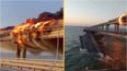 Massive explosion destroys only bridge linking Crimea to Russia