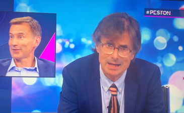 Robert Peston accidentally calls chancellor ‘Jeremy C**t’ live on ITV