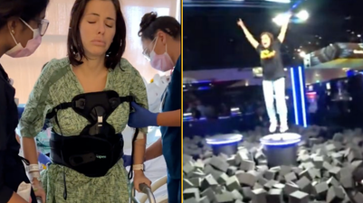 Porn star Adriana Chechik discovered she was pregnant after breaking her back in two places