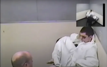 Murder suspect interrogated for 6 hours before police realise he’s been shot in the face