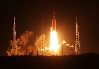 Artemis 1: Nasa’s moon rocket finally lifts off