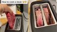 Fire service asks people to not cook steaks in the toaster