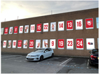 Gloucester rugby players star in UK’s biggest advent calendar