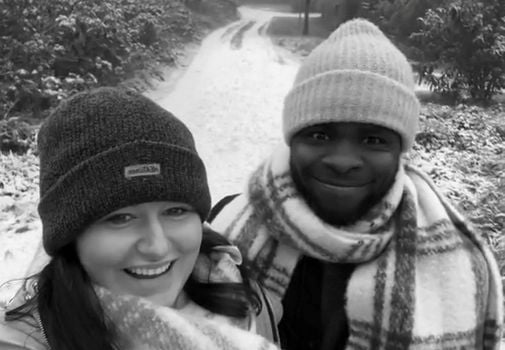 Zimbabwean man 'wanted to cry' after seeing snow for the first time since joining wife in UK