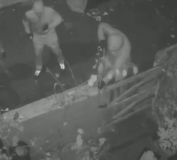 Shocking footage shows moment armed thugs corner victim in alleyway then shoot him in the face