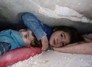 Little girl spends 17 hours protecting her baby brother's head under earthquake rubble