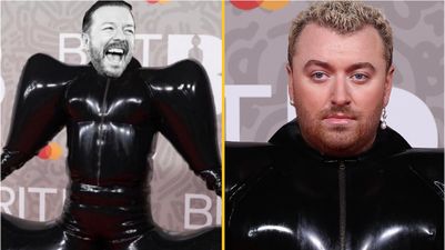 Ricky Gervais takes swipe at Sam Smith over Brits outfit
