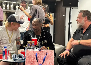 Snoop Dogg parties with Ed Sheeran and Russell Crowe in Melbourne