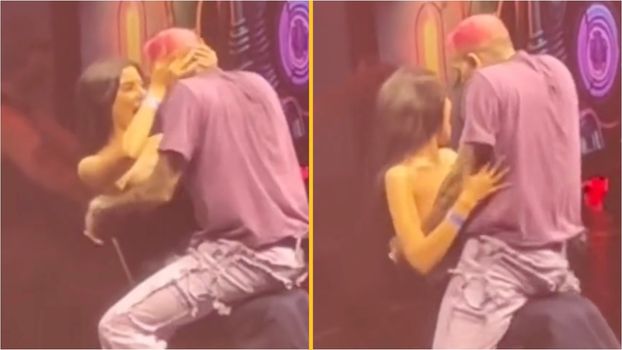 Chris Brown causes breakup after giving fan a lap dance