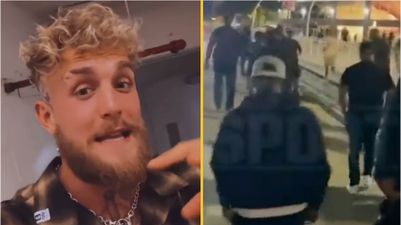 Floyd Mayweather ‘tried to jump’ Jake Paul