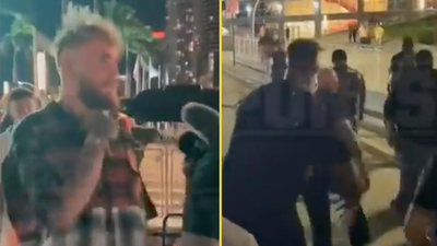 Footage emerges of Jake Paul running away from Floyd Mayweather altercation