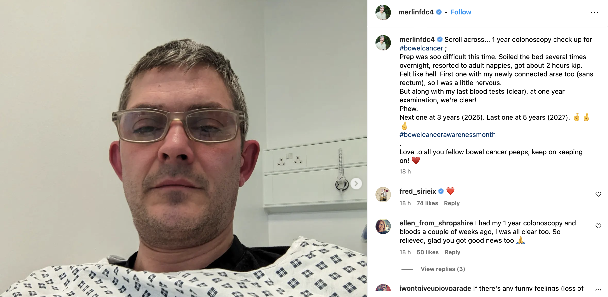 First Dates star Merlin Griffiths reveals he is 'clear of cancer'