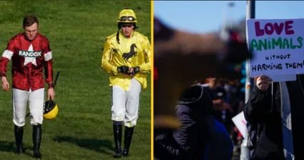 Trainer blames protestors for the death of his horse in the Aintree Grand National