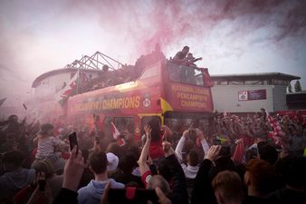 Reynolds and McElhenney join Wrexham players as thousands line the streets for open top bus parade