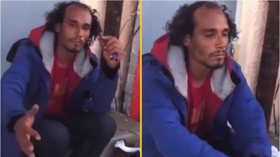 Man divides internet after confronting homeless man who bullied him in school