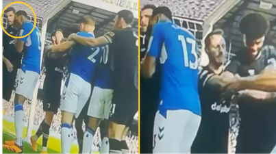 Yerry Mina involved in bizarre altercation with Dominic Solanke during on-pitch melee