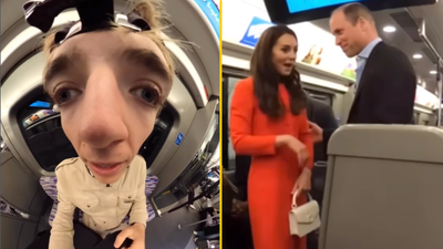 Hilarious moment Francis Bourgeois bumps into the Prince and Princess of Wales on the Tube