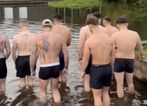 Lads who boozed together every weekend swap hangovers for running and cold-water plunges