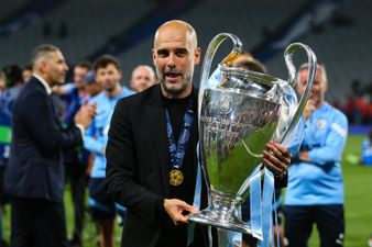 Julia Roberts congratulates Pep Guardiola on Champions League win