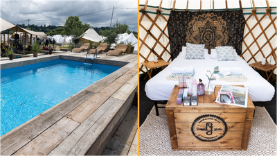 £24k Glasto ‘tents’ come with swimming pool, dining lounge and clean loos