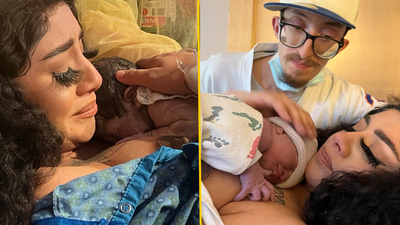 Woman spent 1.5 hours on makeup during contractions to look like a ‘bad b**** giving birth’