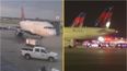 Airport worker dies after being sucked into jet engine