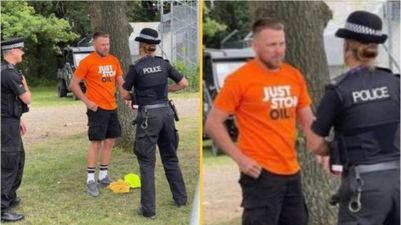 Stag do groom stopped by police after friends made him wear Just Stop Oil t-shirt