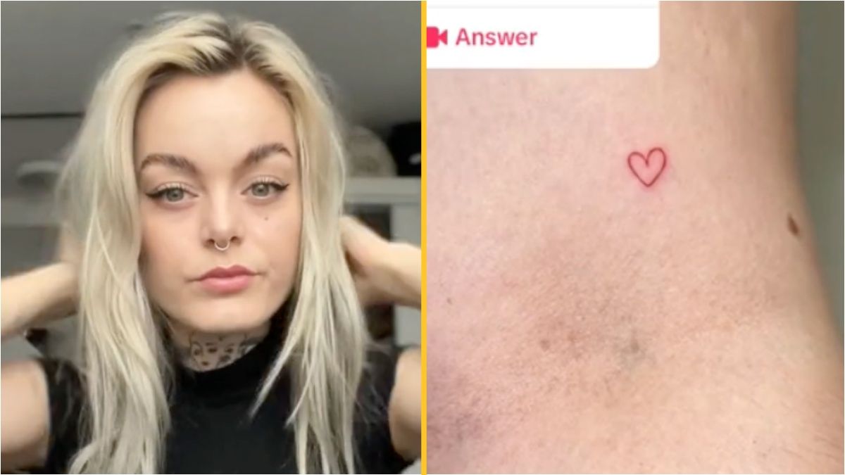  Heart Face Tattoo