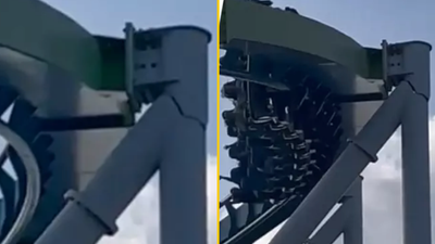 Amusement park shuts down rollercoaster after social media user notices crack