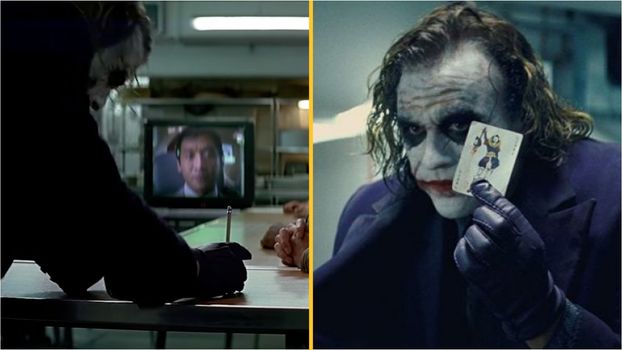 Joker pencil trick in the Dark knight