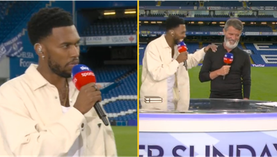 <strong>Roy Keane left stunned as Daniel Sturridge impersonates his infamous line</strong>