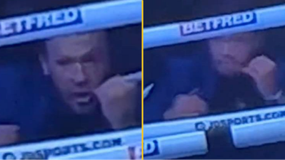 Conor McGregor mocked after being spotted shadow boxing at Anthony Joshua fight