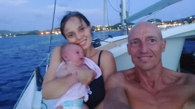 Mum who flew 4,000 miles to give birth on beach now ‘stranded’ with baby
