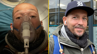 Jonnie Irwin seen wearing oxygen mask as he says cancer is ‘on the move again’