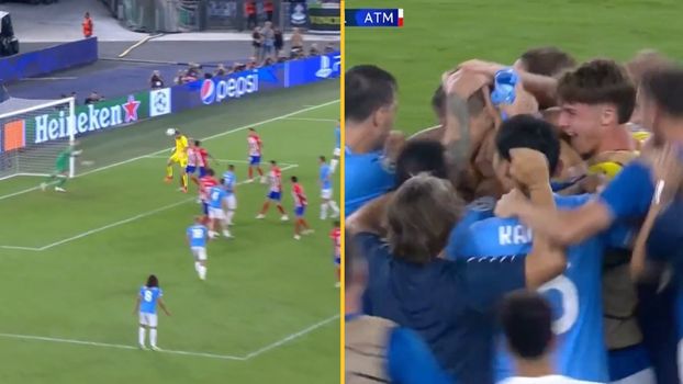 Lazio goalkeeper scores stoppage-time bullet header in Champions League