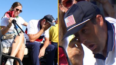 TV cameras catch tough Ryder Cup moment as American star breaks down in tears