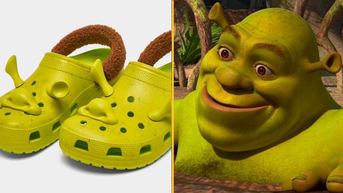 Official look at the upcoming Crocs x Shrek Classic Clogs