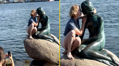 Tourist sparks outrage after ‘inappropriate behaviour’ with Copenhagen statue