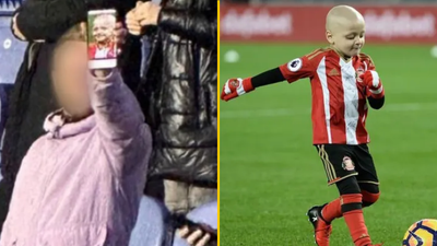 Man who displayed Bradley Lowery pic at football match loses job over incident