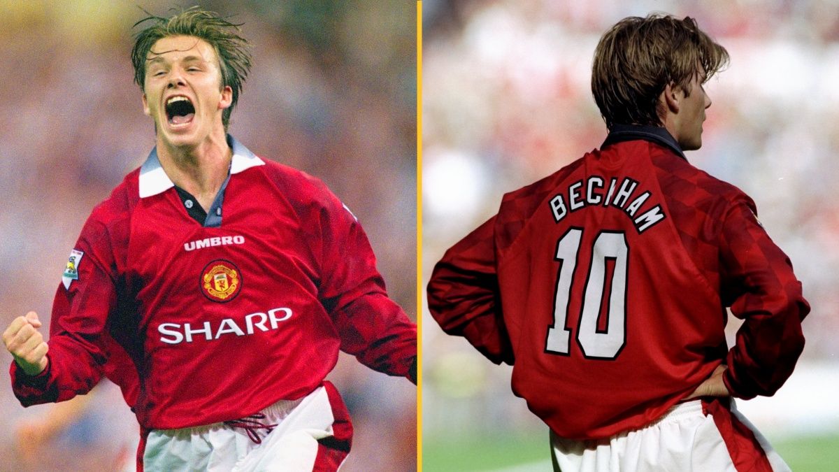 BECKHAM 7番 UMBRO シャツ 赤 長袖 BECKHAM 7番 UMBRO シャツ 赤 長袖 - メルカリ